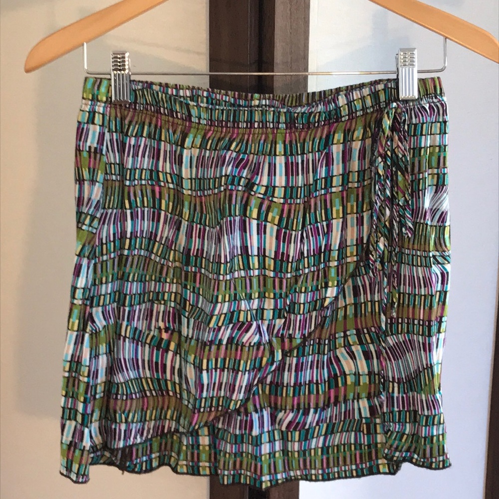Wrap mini skirt